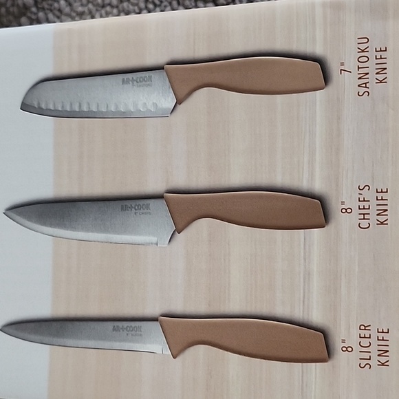 AR+COOK 8 Pieces Knife Block Set, Ombre - Picture 13 of 17